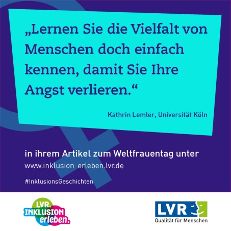 Bild mit Zitat: Lernen Sie die Vielfalt von Menschen doch einfach kennen, damit Sie Ihre Angst verlieren.&quot;